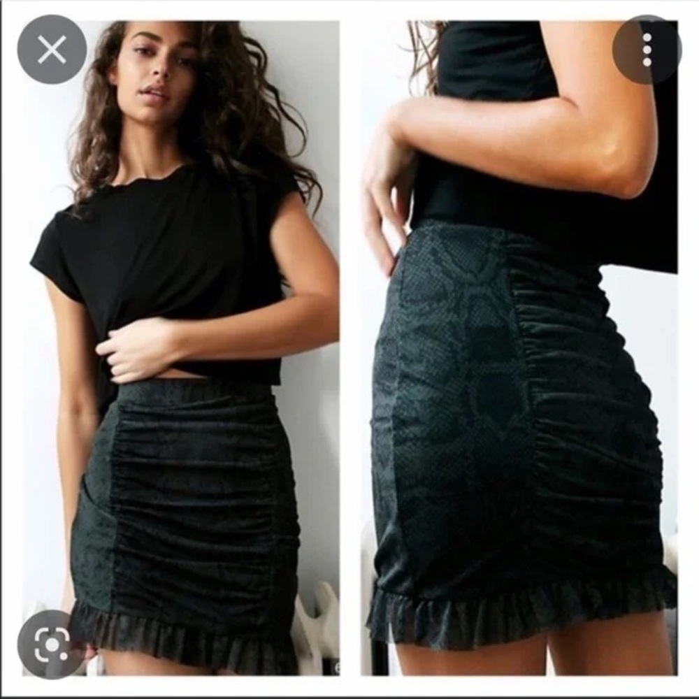 Free People Romi Mesh Mini Skirt